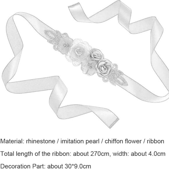Satin Ribbon Tan Sash